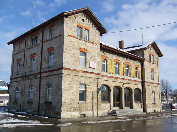 The station in Munderkingen, which was built in 1870