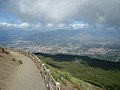 jižní cesta z vrcholu Vesuvu
