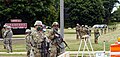 National guard troops in Kenosha Wisconsin protecting President Trump at Bradford High School.jpg