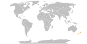 Location map for Australia and the United Arab Emirates.