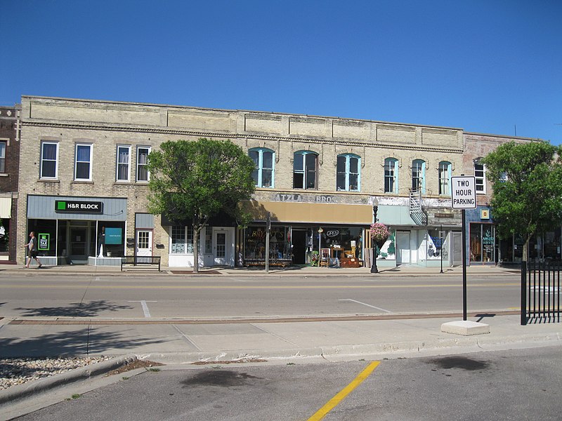 File:North side of Fulton Street, Edgerton, WI.JPG