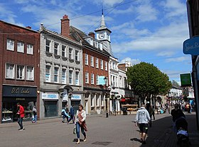 Nuneaton, one of the two towns of the borough and the largest town in both the borough and Warwickshire