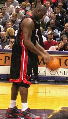 Shaquille O'Neal en décembre 2005 avec le Heat de Miami.