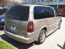 2000 oldsmobile minivan silhouette