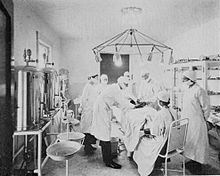 Operating room at the Brinkley Hospital, Milford