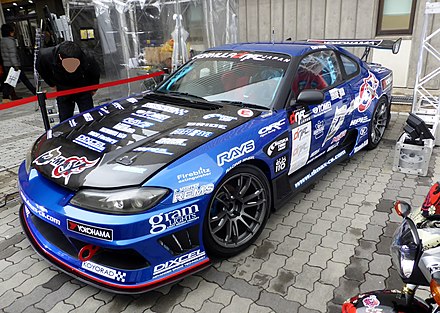 Nissan Silvia S15 drift car built to compete in Formula Drift Japan