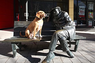 Statue outside the Glenn Gould Studio in Toronto Our Day in the big city Part 2.jpg