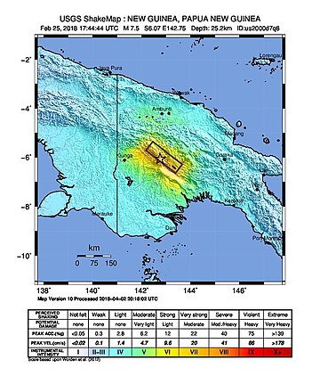 パプアニューギニア地震 (2018年)