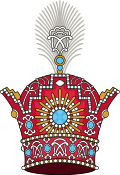 Pahlavi Krone des kaiserlichen Iran (Heraldik).svg