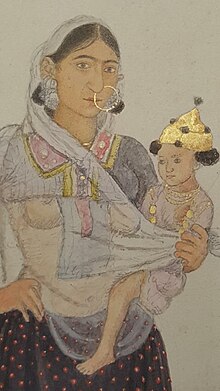 Painting of Amiban, the Haryanvi liaison of William Fraser, Company School, circa early 19th century Painting of Amiban, the Haryanvi liaison of William Fraser, Company School, circa early 19th century.jpg
