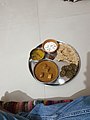 Paneer dal vadi and chapati