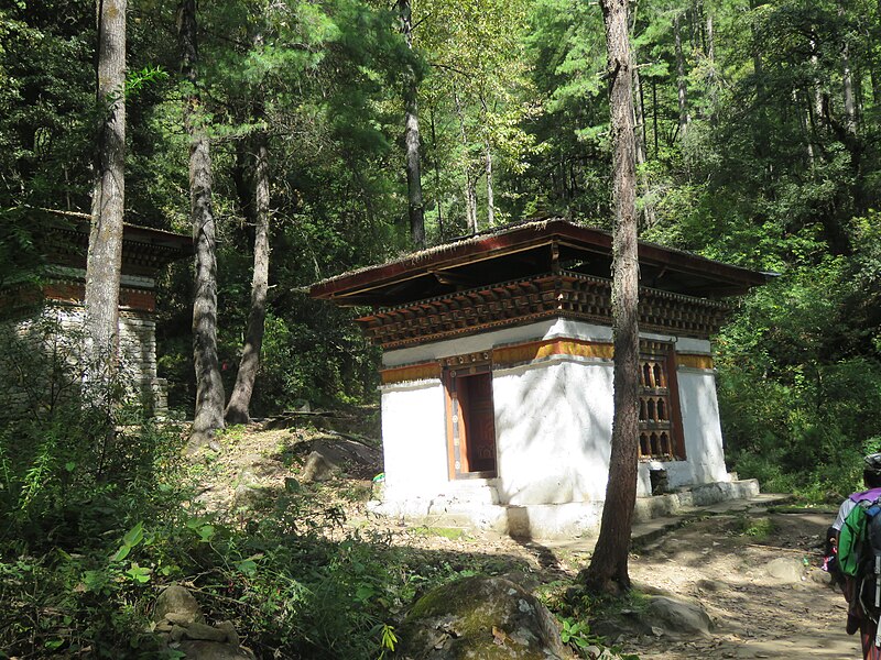 File:Paro Taktsang, Taktsang Palphug Monastery, Tiger's Nest -views from the trekking path- during LGFC - Bhutan 2019 (316).jpg