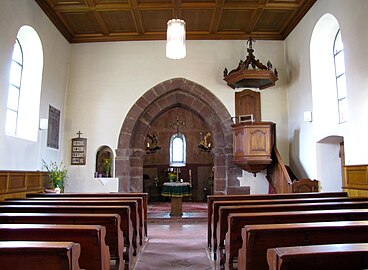 interior de la iglesia