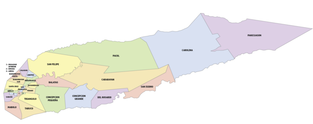 Political subdivisions of Naga
