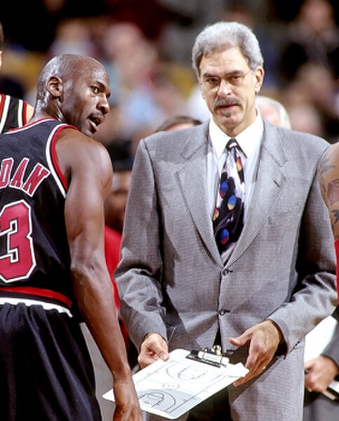 Michael Jordan cemented himself as the greatest player of all time, winning six NBA championships with Scottie Pippen and coach Phil Jackson.