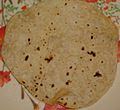 An Indian/Pakistani form of flatbread- Roti