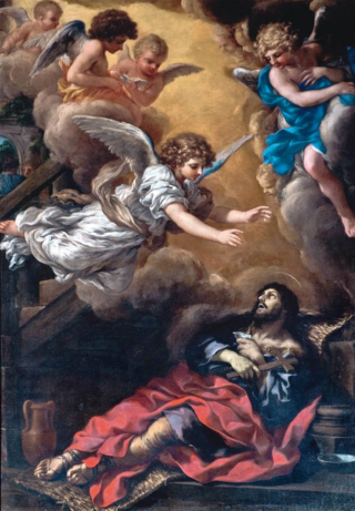 <i>The Death of Saint Alexius</i> 1638 oil on canvas painting by Pietro da Cortona