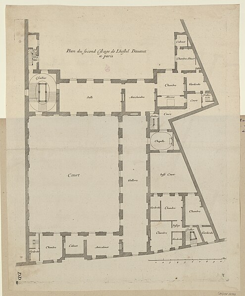 File:Plan du second étage de l'Hôtel d'Avaux. Paris Musées 20230619180111.jpg