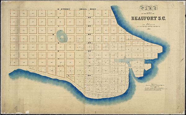 Plan of the City of Beaufort, S.C., as allotted by U.S. Tax Commissioners for the District of South Carolina, February 1863