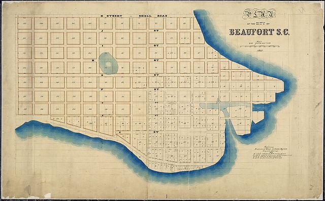 Plan of the City of Beaufort, S.C., as allotted by U.S. Tax Commissioners for the District of South Carolina, February 1863
