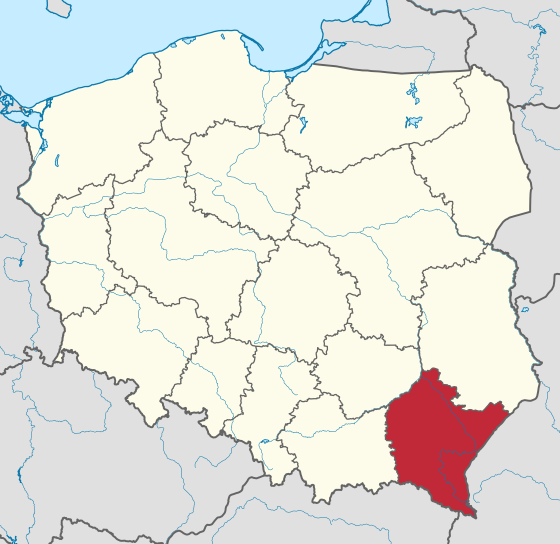 Localisation de Voïvodie des Basses-Carpates