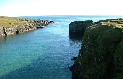 View from the cliff top