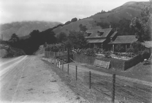 Post homestead on Highway 1 circa 1930