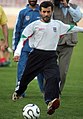 President Mahmoud Ahmadinejad, Iran's national football (soccer) team - 28 February 2006 (16 8412090596 L600).jpg