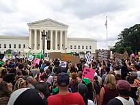 Protesters outside of the Supreme Court after the announcement of Dobbs Pro-abortion rights rally at the SCOTUS (June 24, 2022) 00288 01.jpg