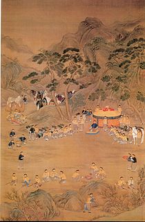 Imperial hunt of the Qing dynasty