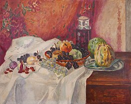 Stilleben med frugter, 1937 Bocal de cerises