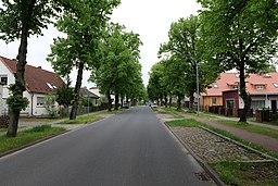 Dorfstraße in Fürstenberg (Havel)