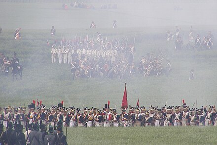 Reenactment of the Battle of Waterloo