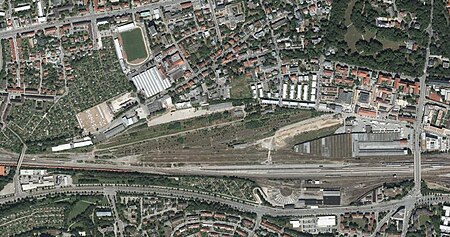 Regensburg Alter Güterbahnhof Aerial