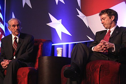 Paul and his father Ron Paul at an event hosted in their honor at CPAC 2011 in Washington, D.C.