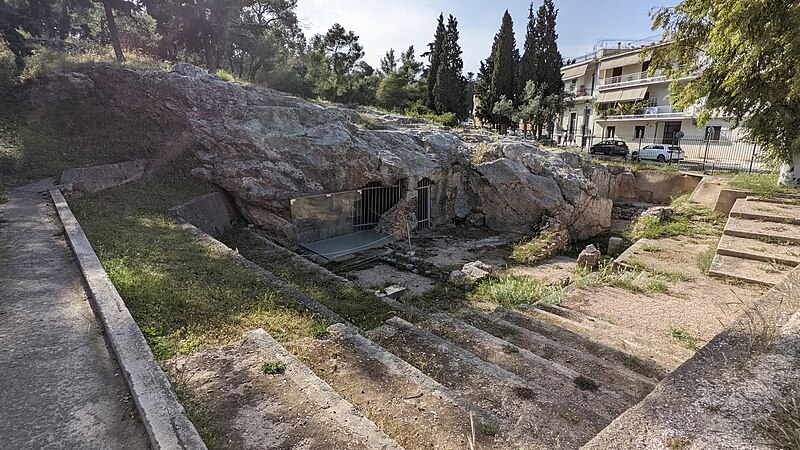 File:Ruins at the Fountain of the Pnyx in Athens, Greece (53245265198).jpg