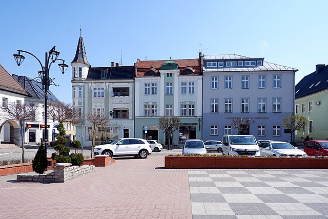 Praça principal de Krapkowice