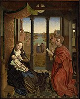 São Lucas desenhando a Virgem (1435-1440), Rogier van der Weyden, Museu de Belas Artes de Boston