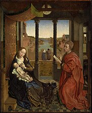 Rogier van der Weyden, Saint Luke Drawing the Virgin, (circa 1435-40)