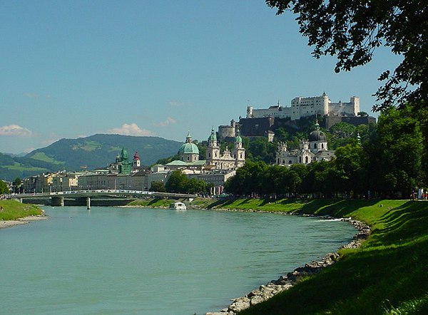 Salzach in Salzburg, Austria