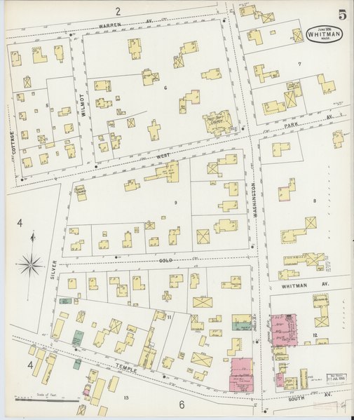 File:Sanborn Fire Insurance Map from Whitman, Plymouth County, Massachusetts. LOC sanborn03890 002-5.tif