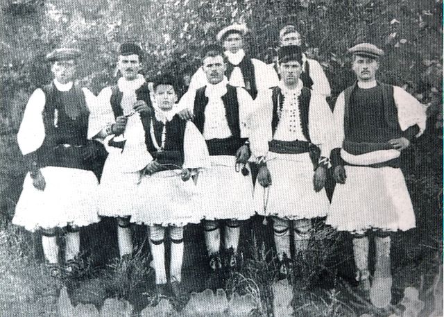 Sarakatsani men in West Macedonia, Greece (1935).