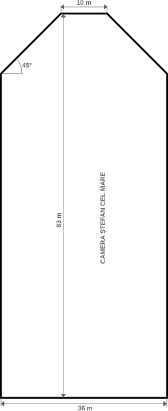 File:Scale cross section of Stefan cel Mare hall from Moldova Veche salt mine in Targu Ocna.svg