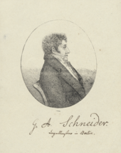 Georg Abraham Schneider, 1820 (Quelle: Wikimedia)