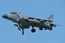 The Sea Harrier was retired in 2006. SeaHarrier (cropped).jpg