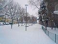 Шеталиште у Баточини под снегом