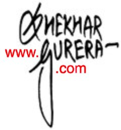 Image: Shekhar Gurera sign logo