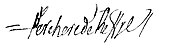 signature de Hugues-François Verchère de Reffye