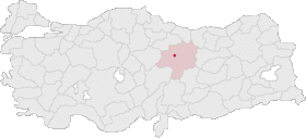 Sivas Turkey Provinces locator.gif