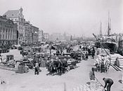 Skeppsbron, vy mot norr 1910.